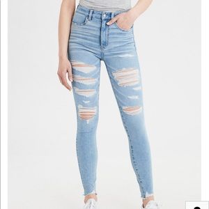 American eagle super stretchy high waisted jeans